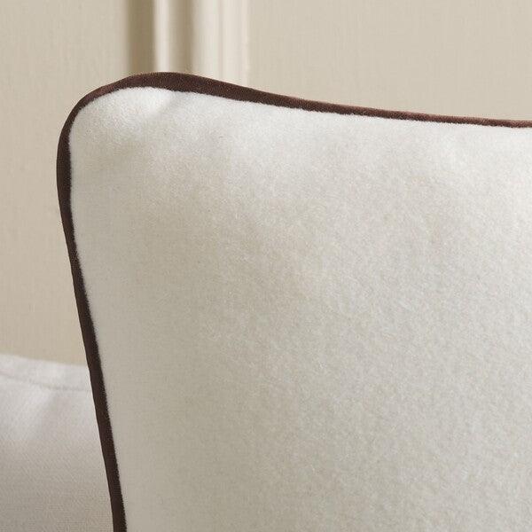 Safavieh Alaia Poly Fill Pillow in Ivory/Brown (Copy)