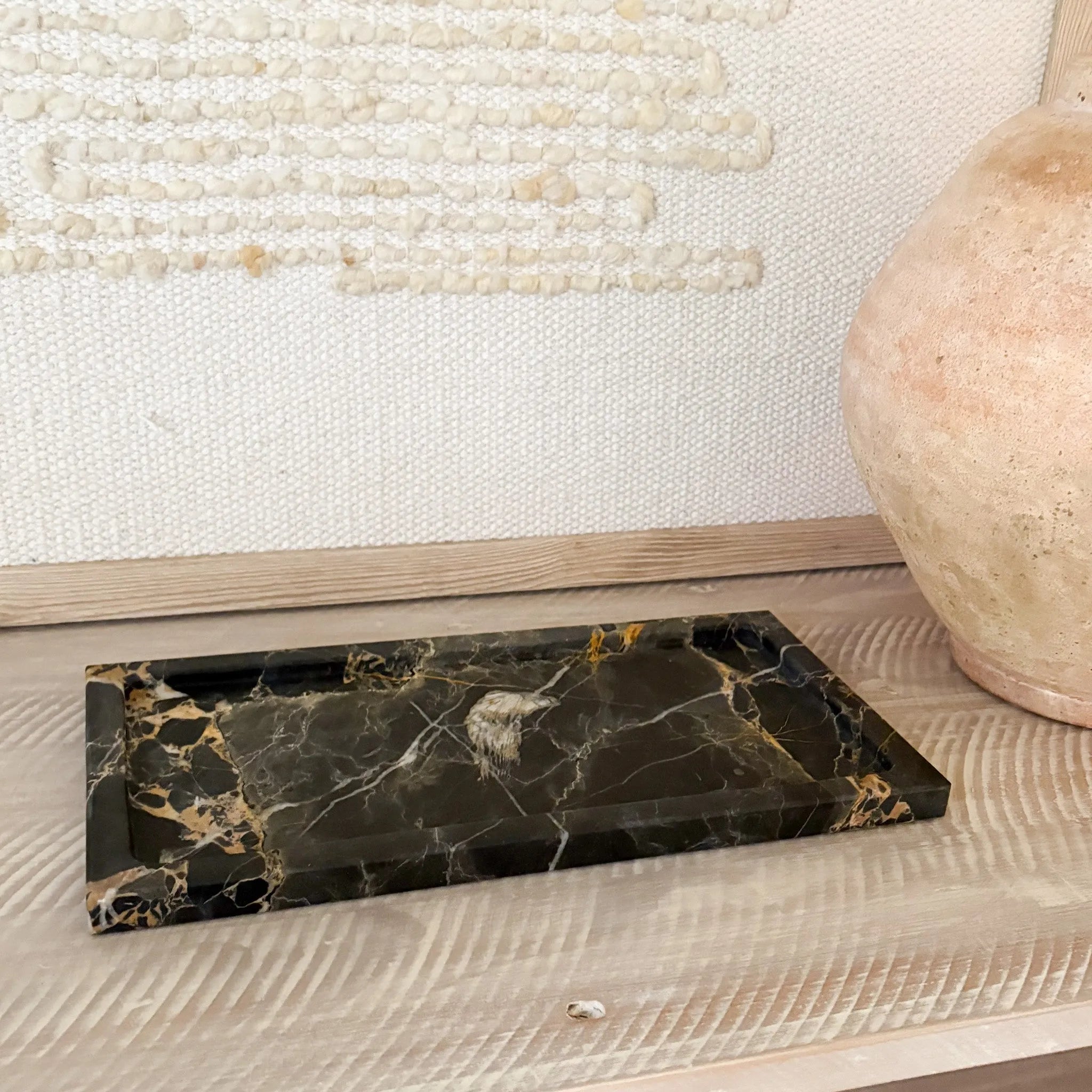 Portoro Gold Marble Tray