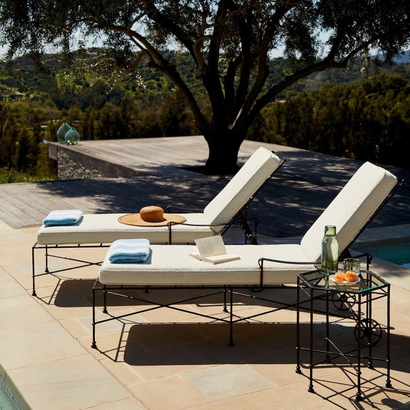 Provence Outdoor Chaise Lounge - Boucle