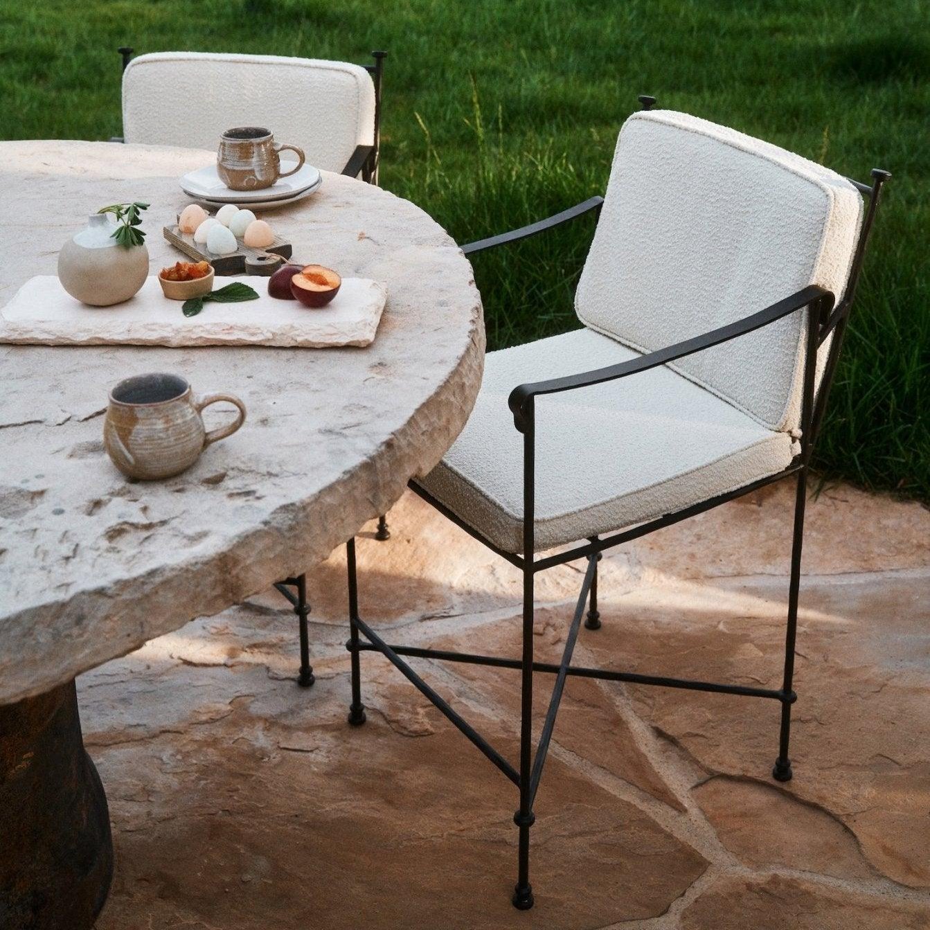 Provence Outdoor Counter Stool - Boucle