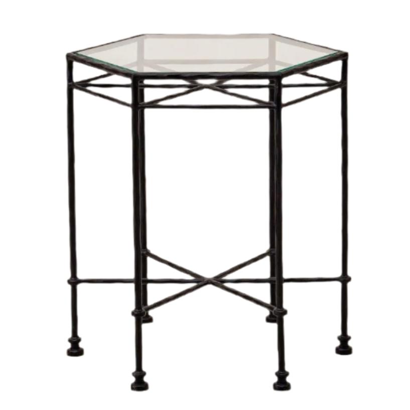 Provence Outdoor Glass Side Table