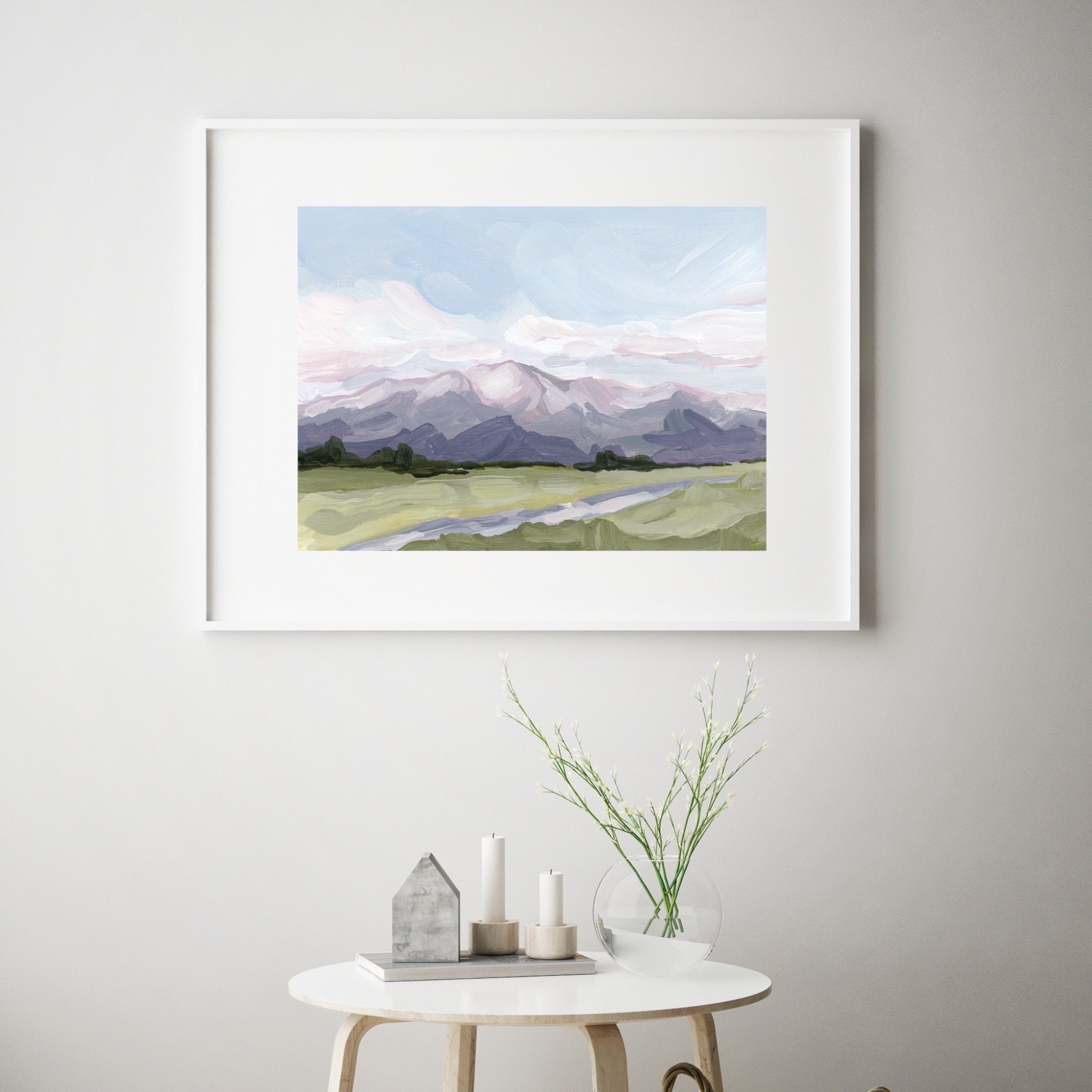 "Purple Peak" Art Print