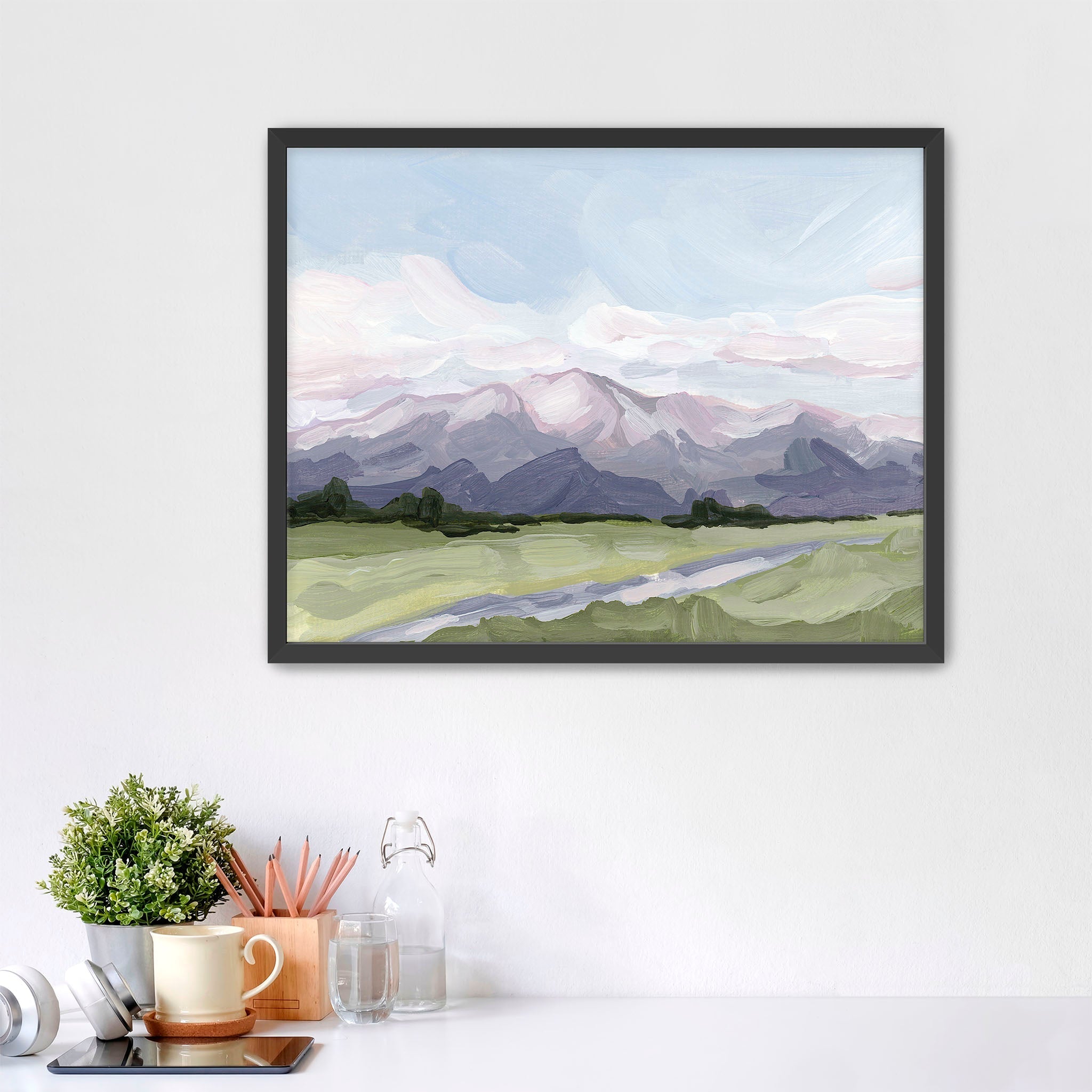 "Purple Peak" Art Print