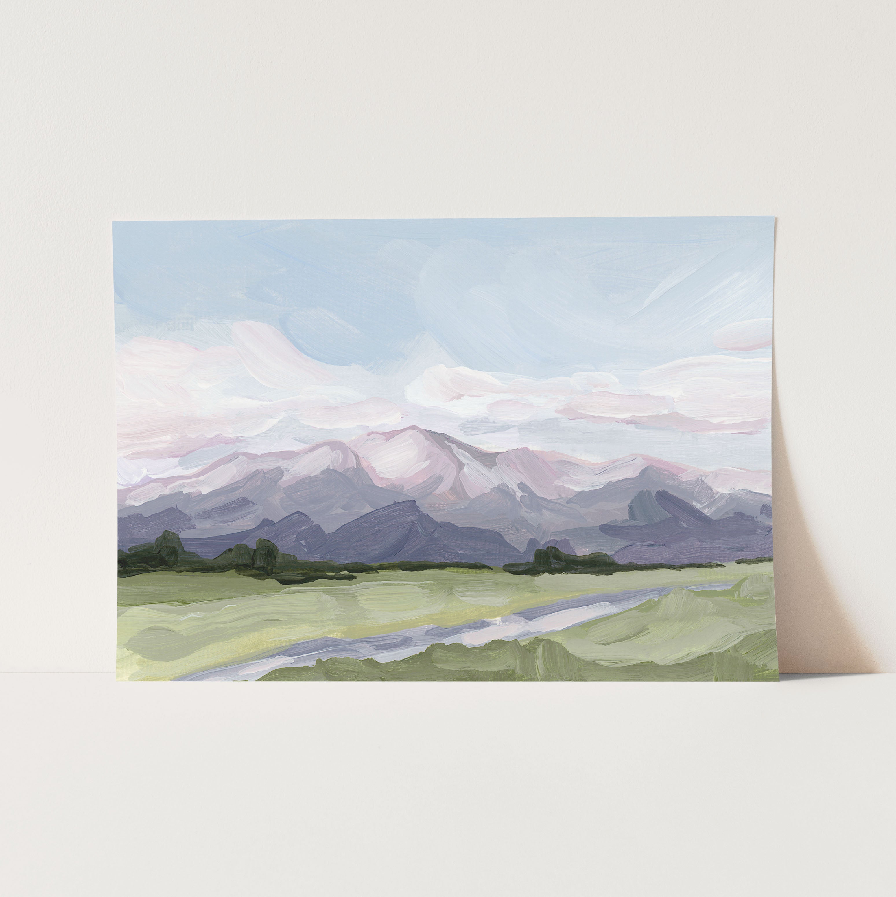 "Purple Peak" Art Print