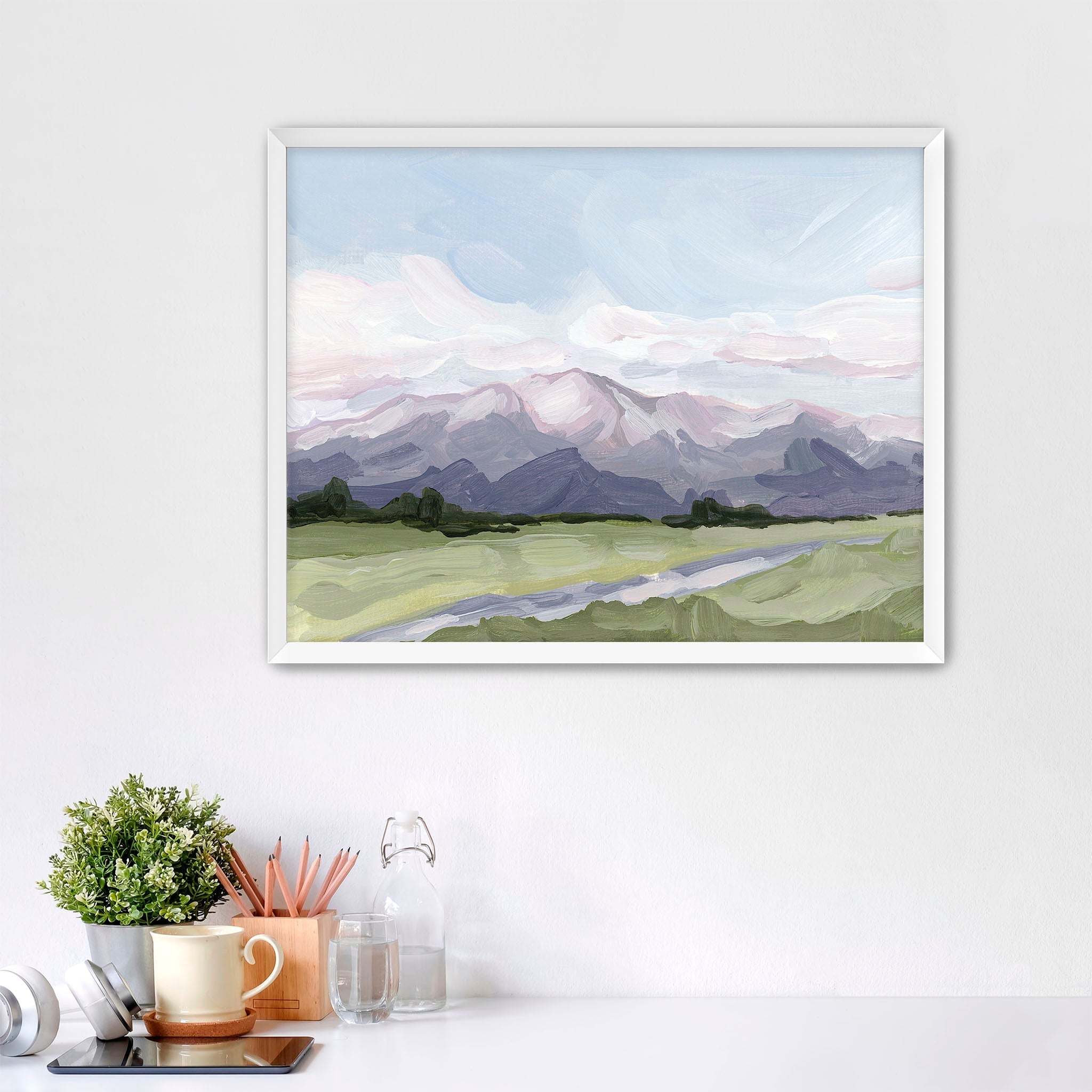 "Purple Peak" Art Print