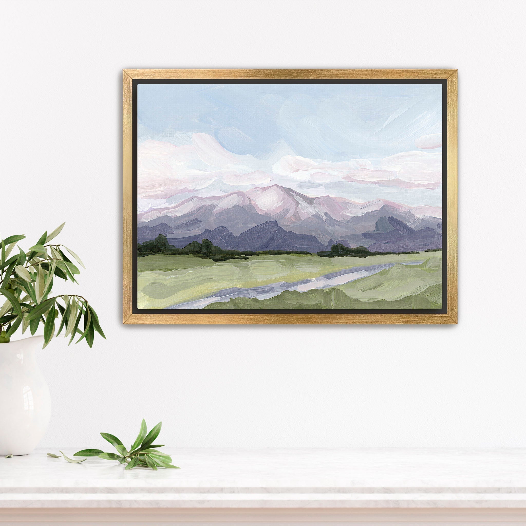 "Purple Peak" Art Print