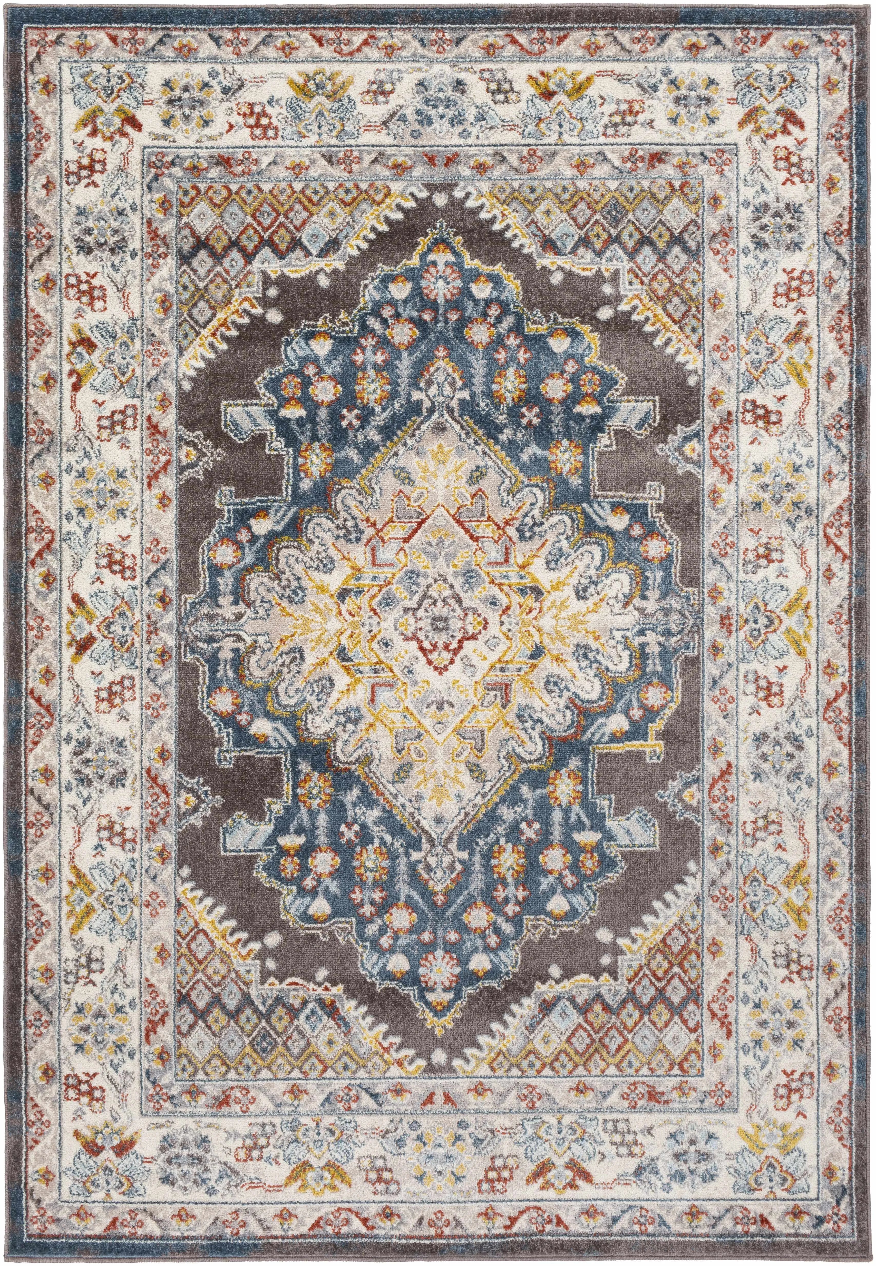 Haymond Brown Medallion Area Rug