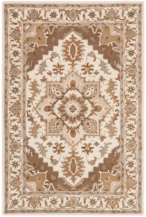 Royalty Wool Rug in Beige and Sage