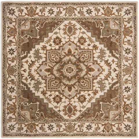 Royalty Wool Rug in Beige and Sage