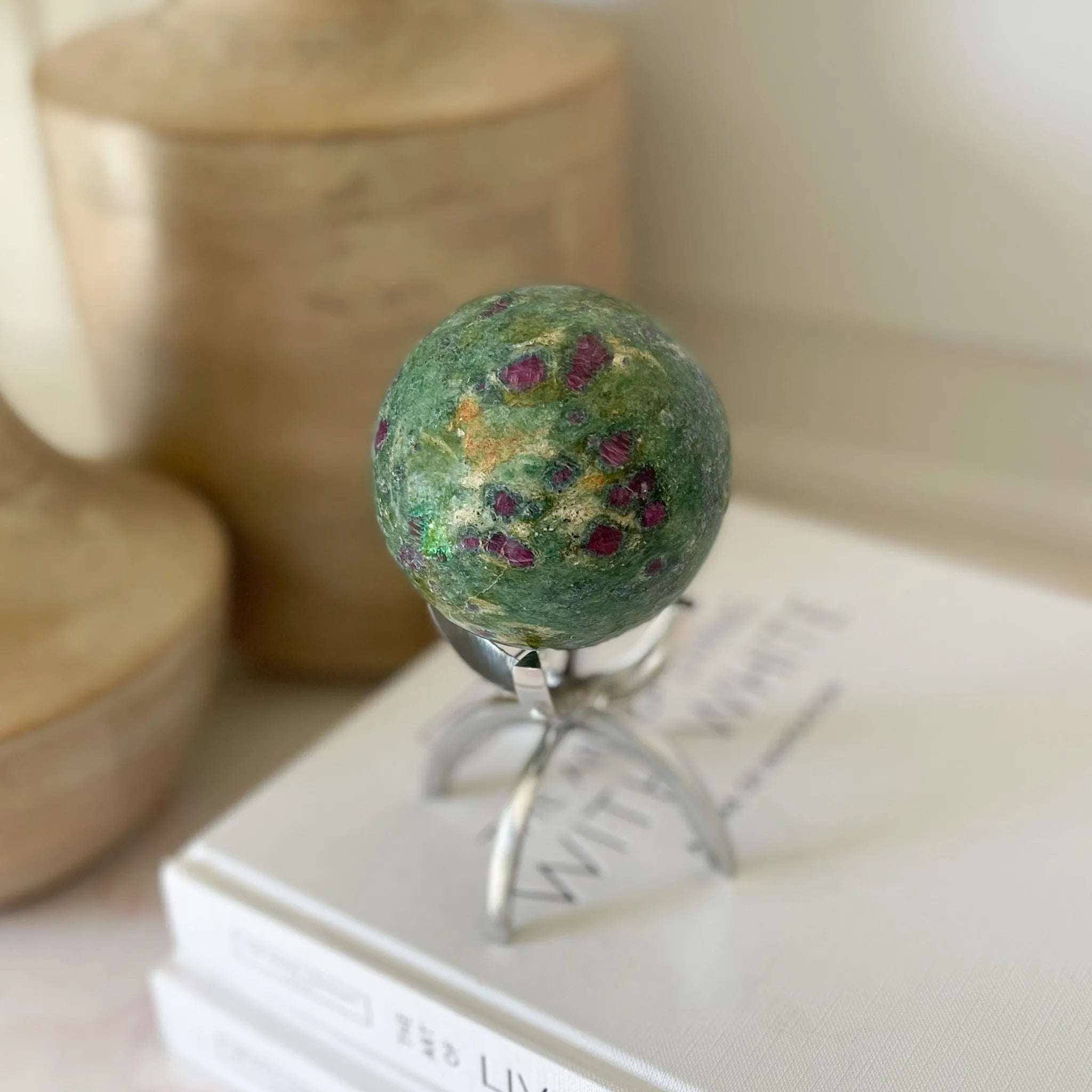 Ruby Fuchsite Sphere