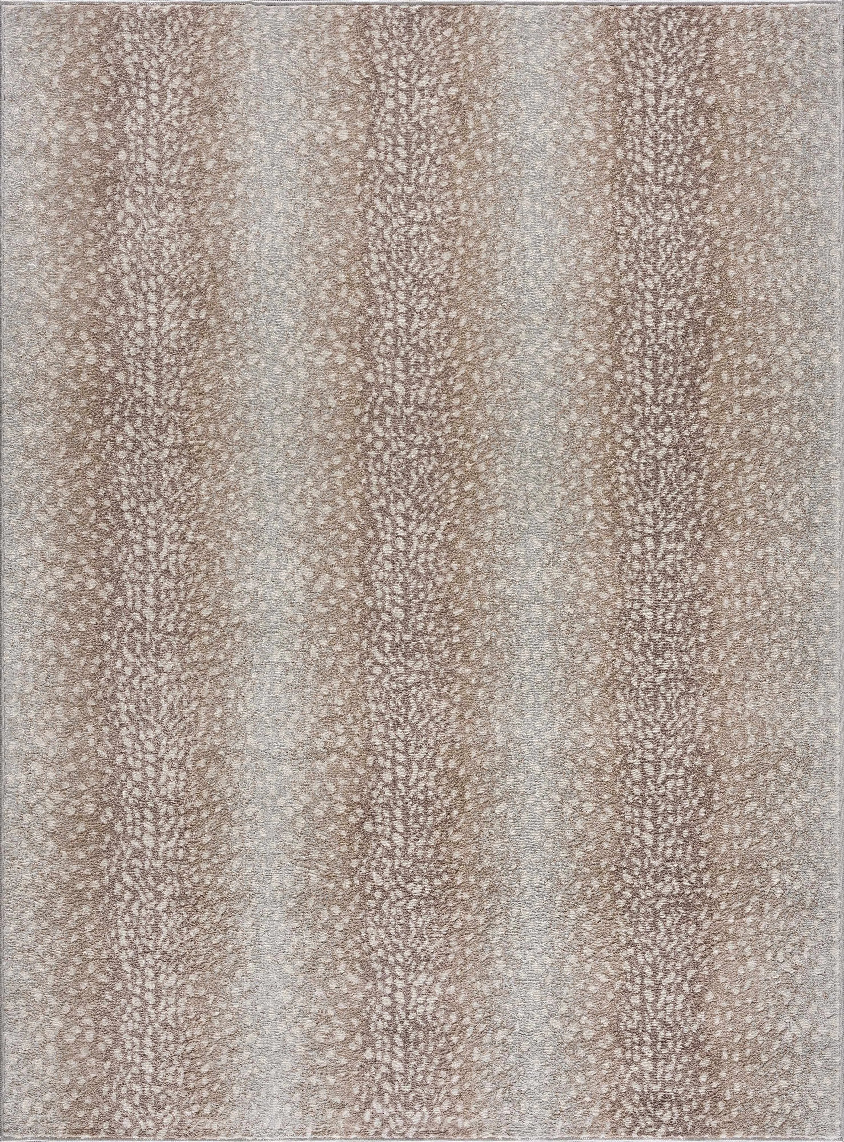 Pointblank Tan Leopard Print Rug