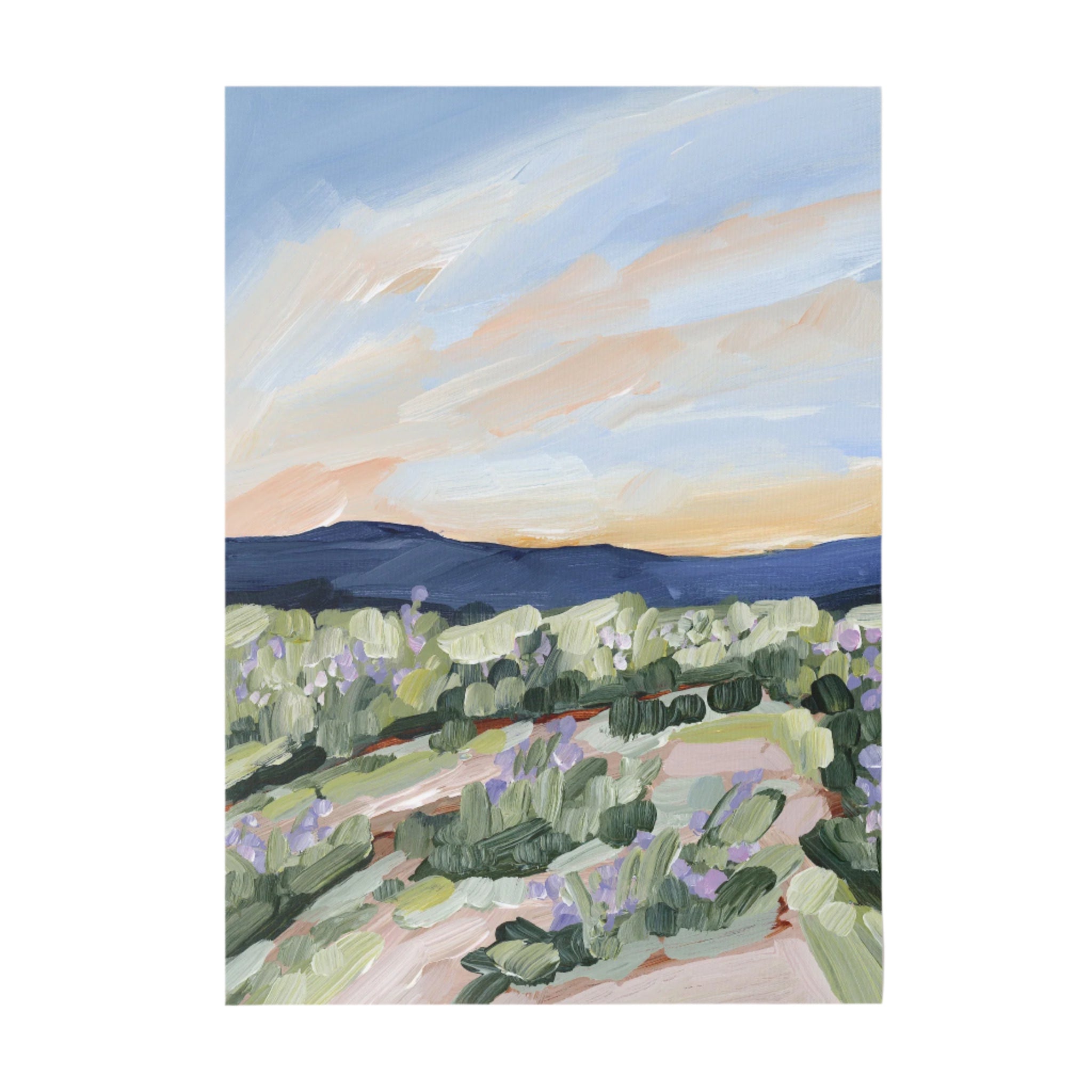 "Sandstone and Wildflowers" Art Print