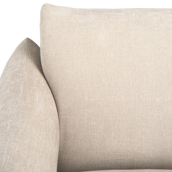 Safavieh Marysa Chenille Sofa in Beige/Natural