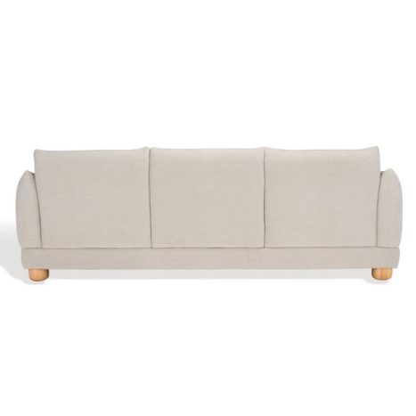 Safavieh Marysa Chenille Sofa in Beige/Natural