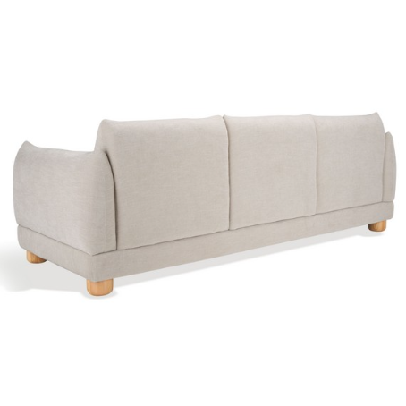 Safavieh Marysa Chenille Sofa in Beige/Natural