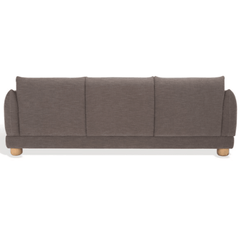 Safavieh Marysa Chenille Sofa in Dark Brown/Natural