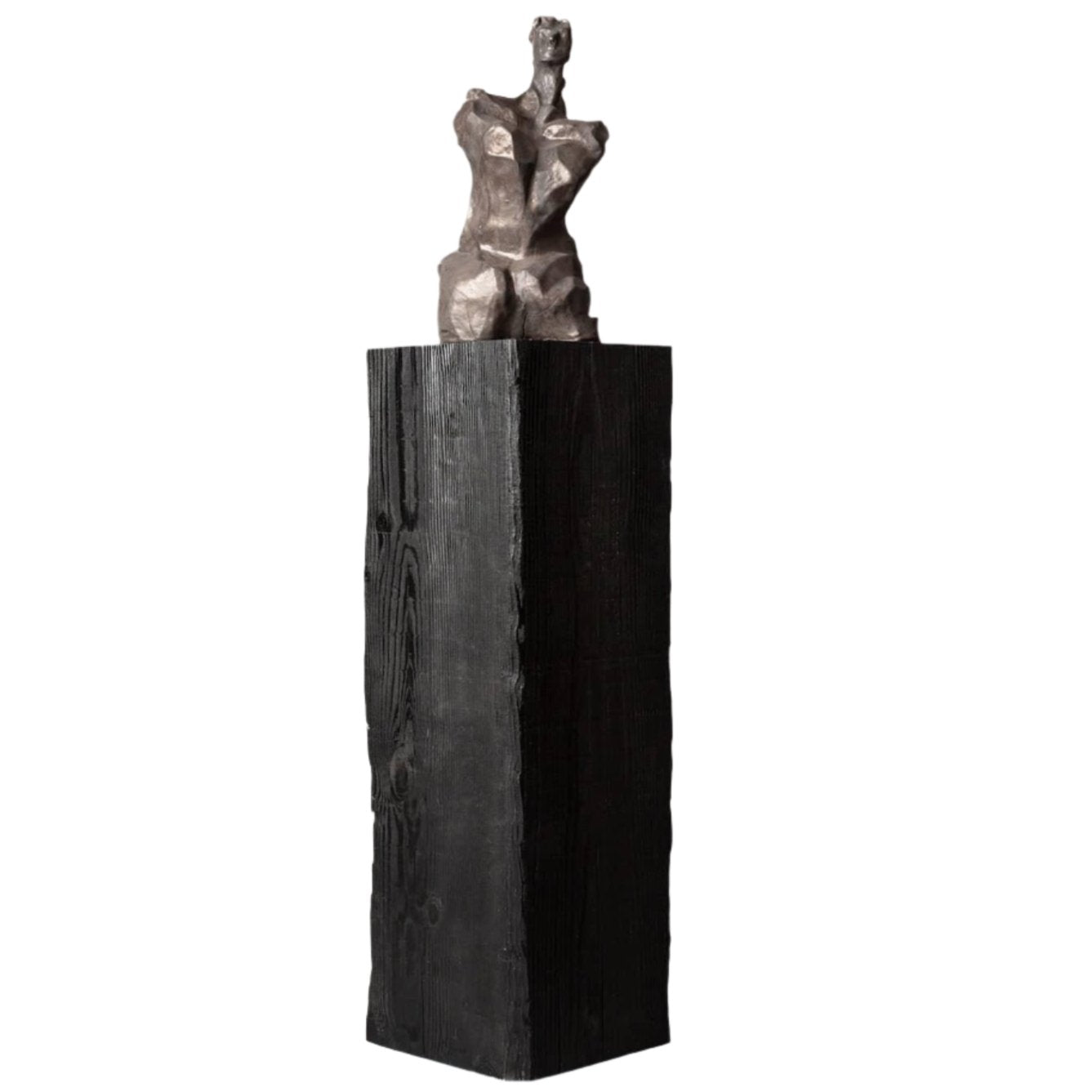 Charcoal Sculpture Pedestal - Tall