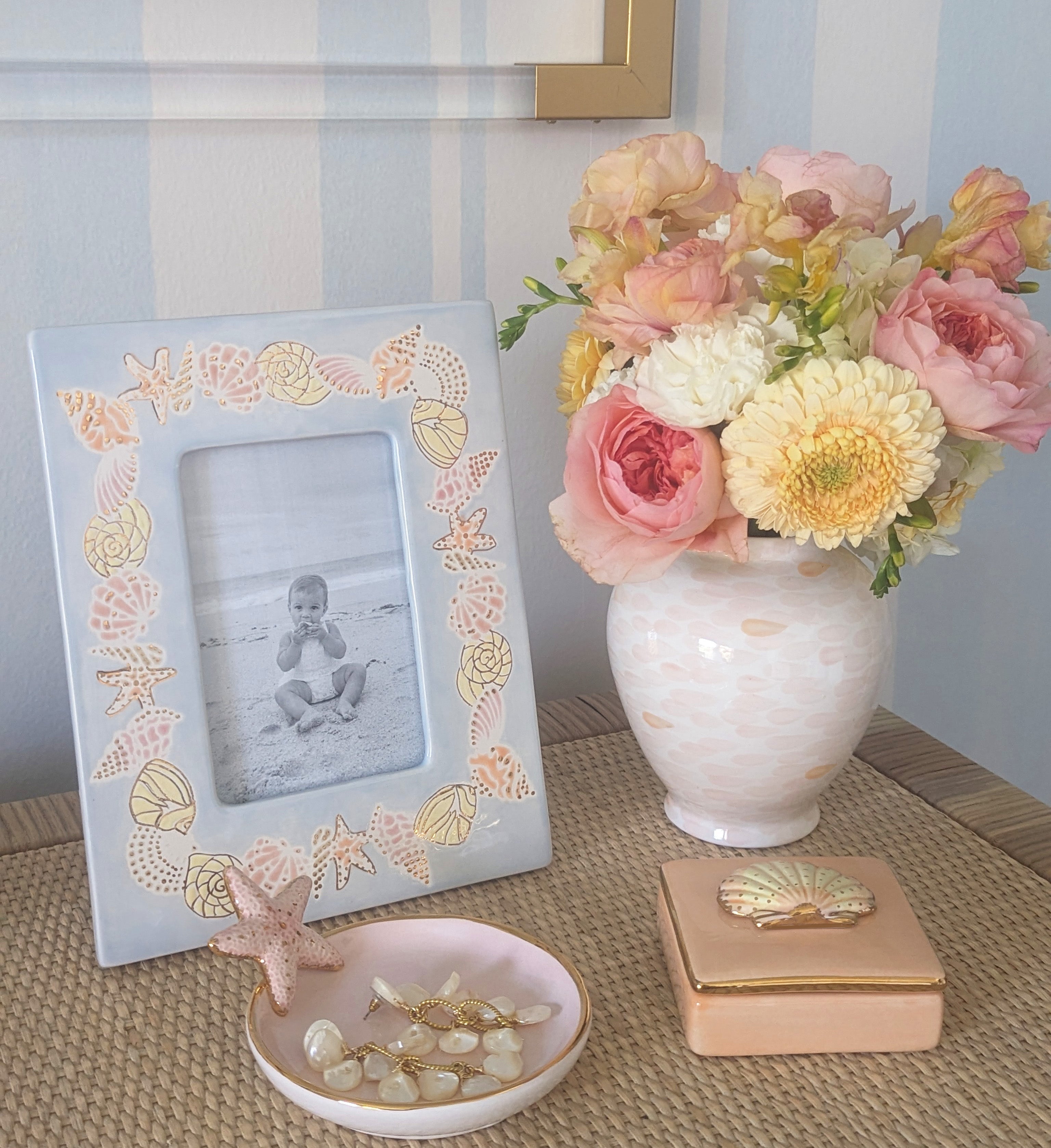 Watermark Ginger Jars in Blush