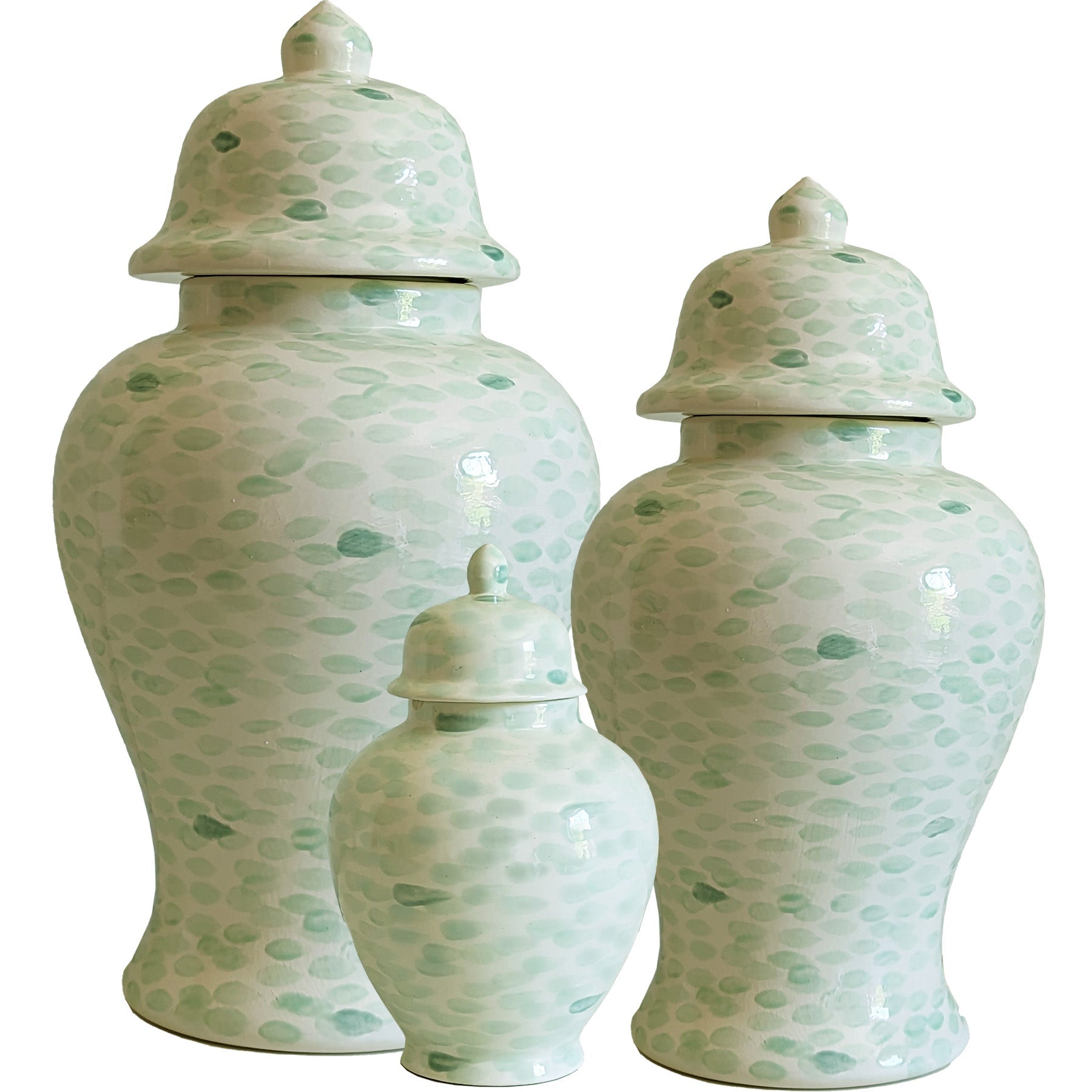 Watermark Ginger Jars in Sea Glass Green