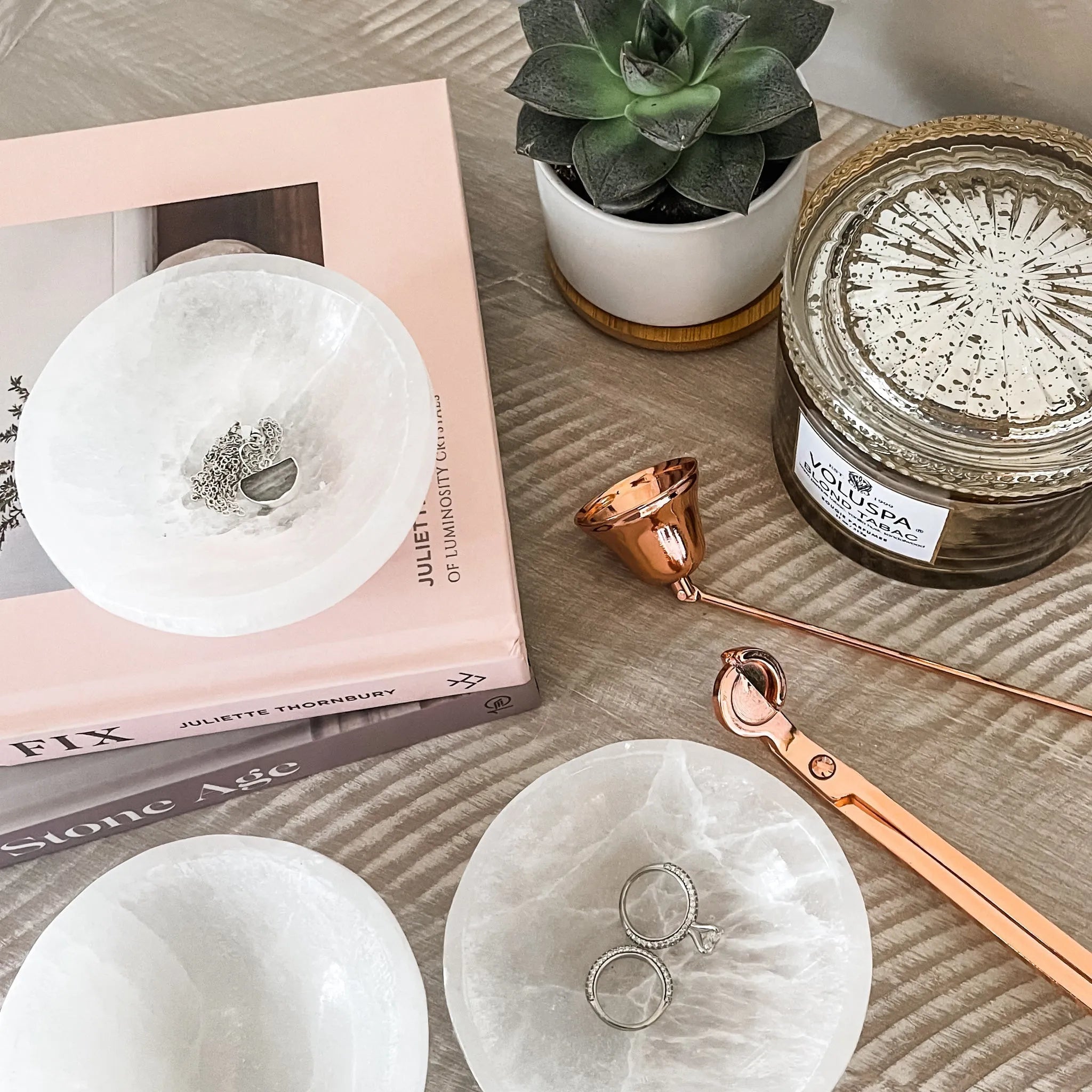 Selenite Trinket Dish