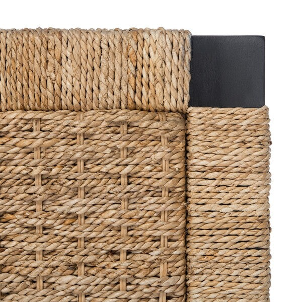 Galen Woven Banana Stem Bed in Natural and Black