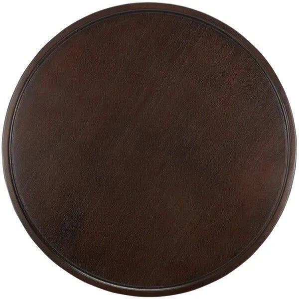 Safavieh Devin Walnut Round Pedestal Dining Table