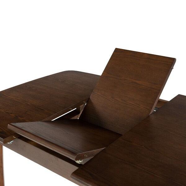 Safavieh Barbossa Extendable Dining Table in Walnut