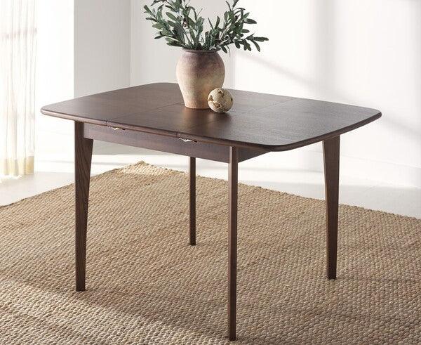 Safavieh Barbossa Extendable Dining Table in Walnut