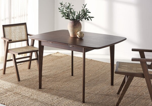 Safavieh Barbossa Extendable Dining Table in Walnut