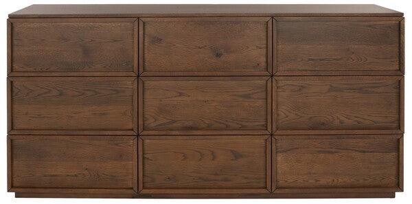 Safavieh Zeus Medium Oak 9 Drawer Dresser