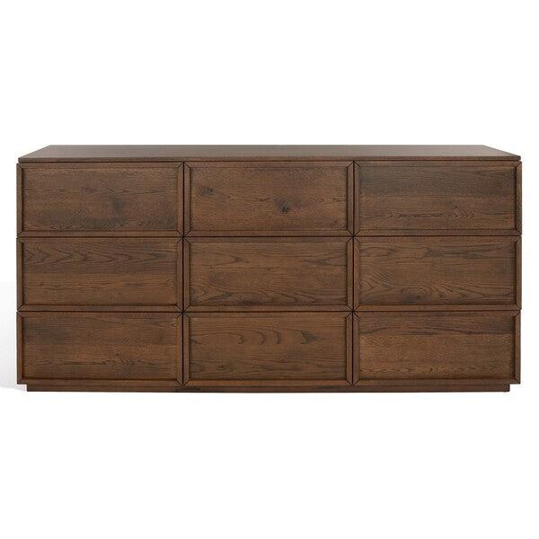 Safavieh Zeus Medium Oak 9 Drawer Dresser