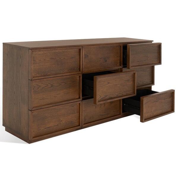 Safavieh Zeus Medium Oak 9 Drawer Dresser