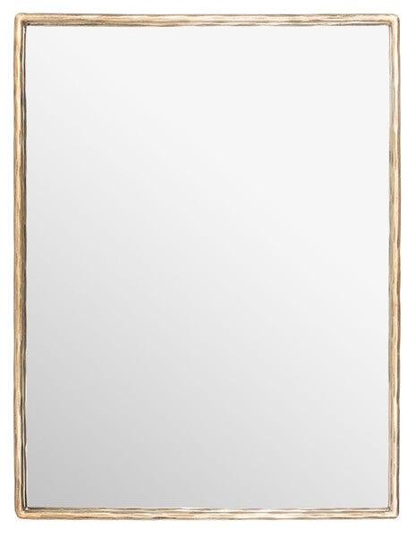 Safavieh Trish Small Rectangle Brass Metal Mirror