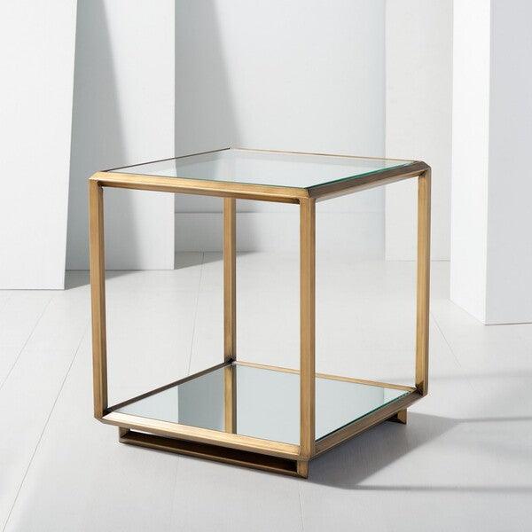 Safavieh Florabella Bronze Mirrored Accent Table