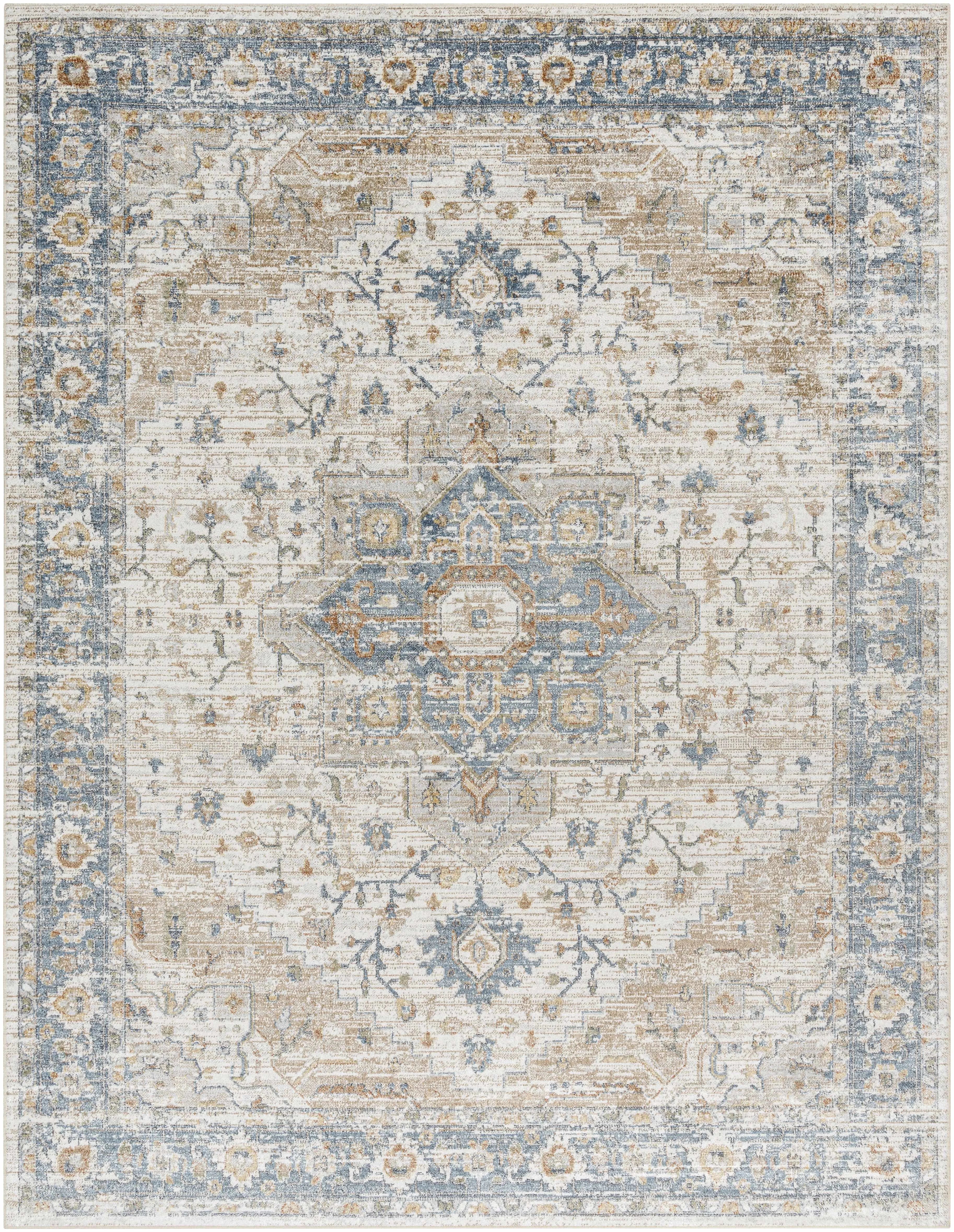 Ezri Cream Washable Area Rug