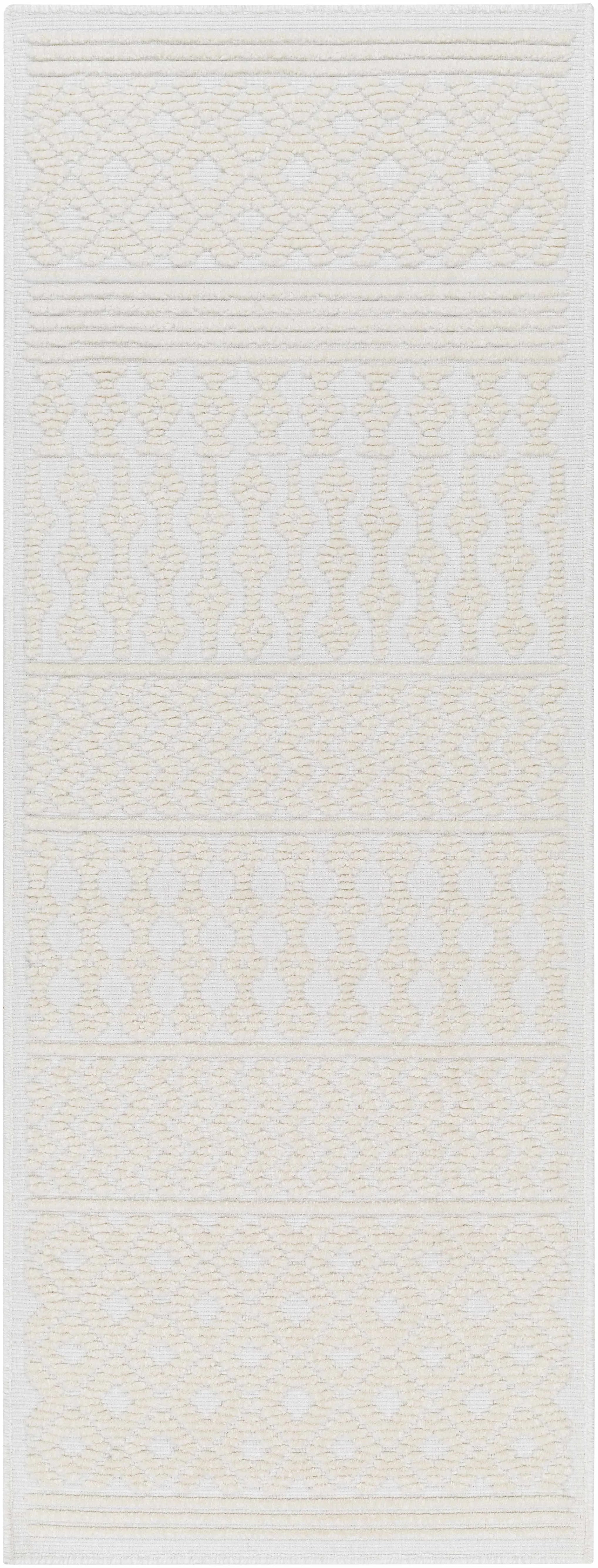 Drago White Washable Area Rug