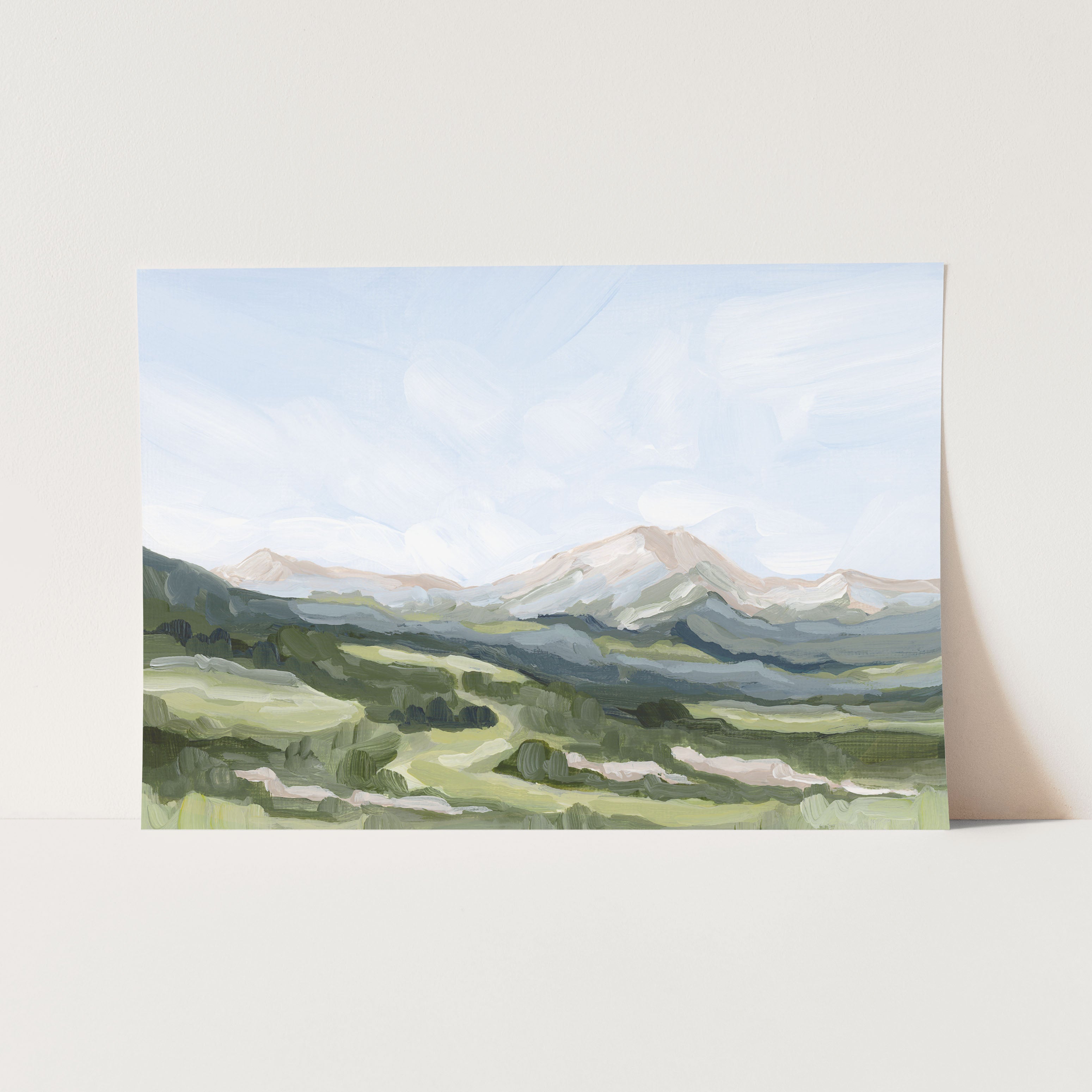 "Snowmass in Spring" Art Print