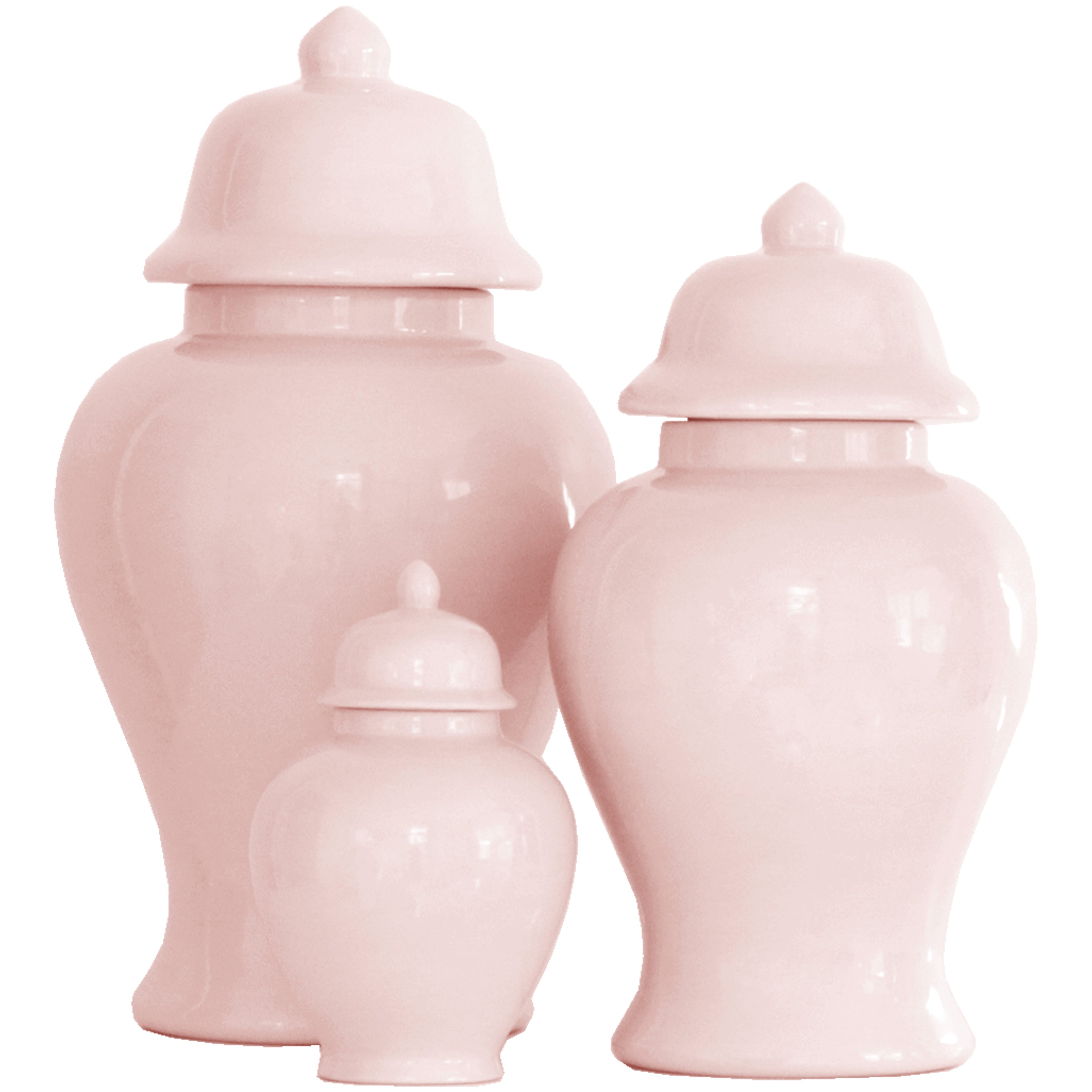 Cherry Blossom Pink Ginger Jars