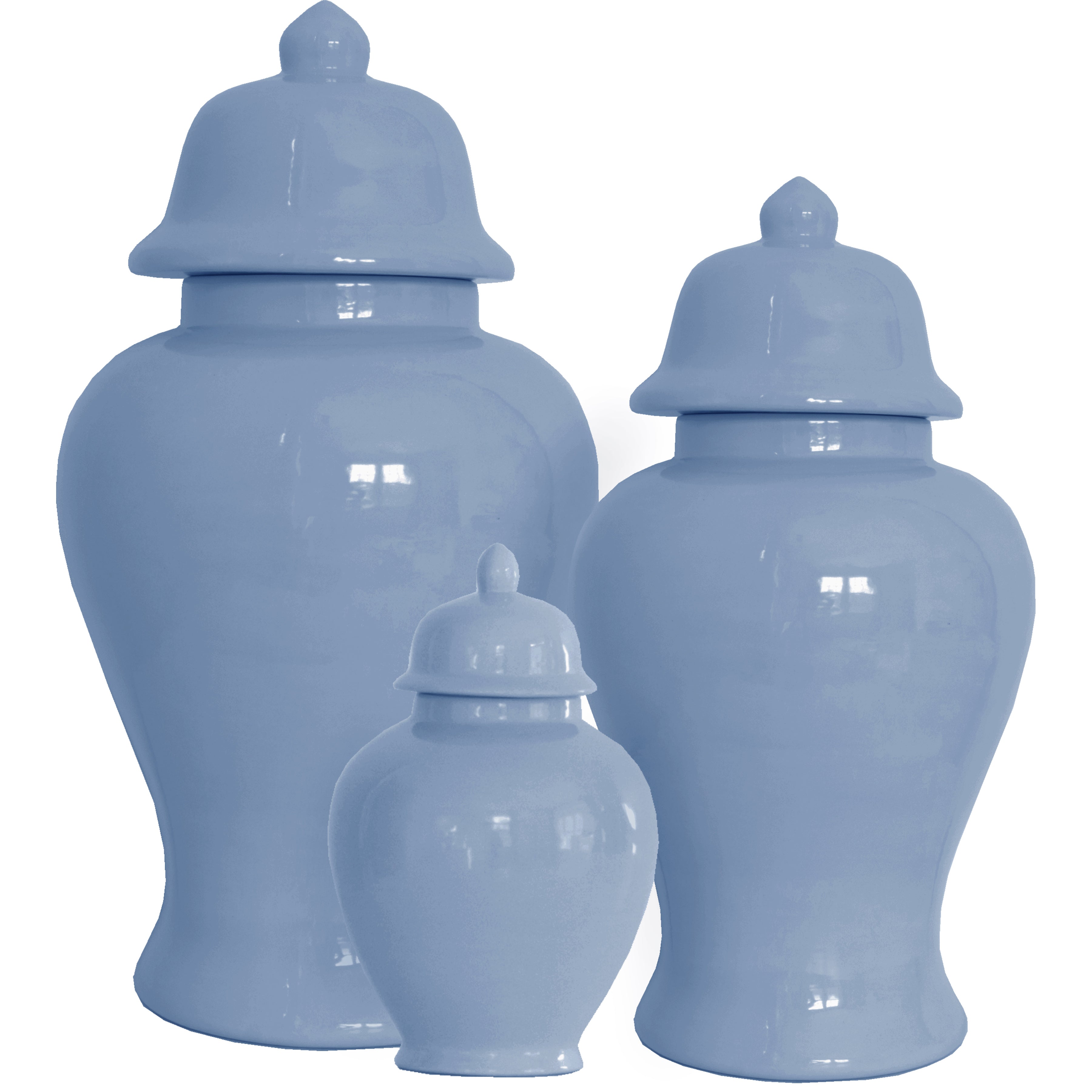 French Blue Ginger Jars