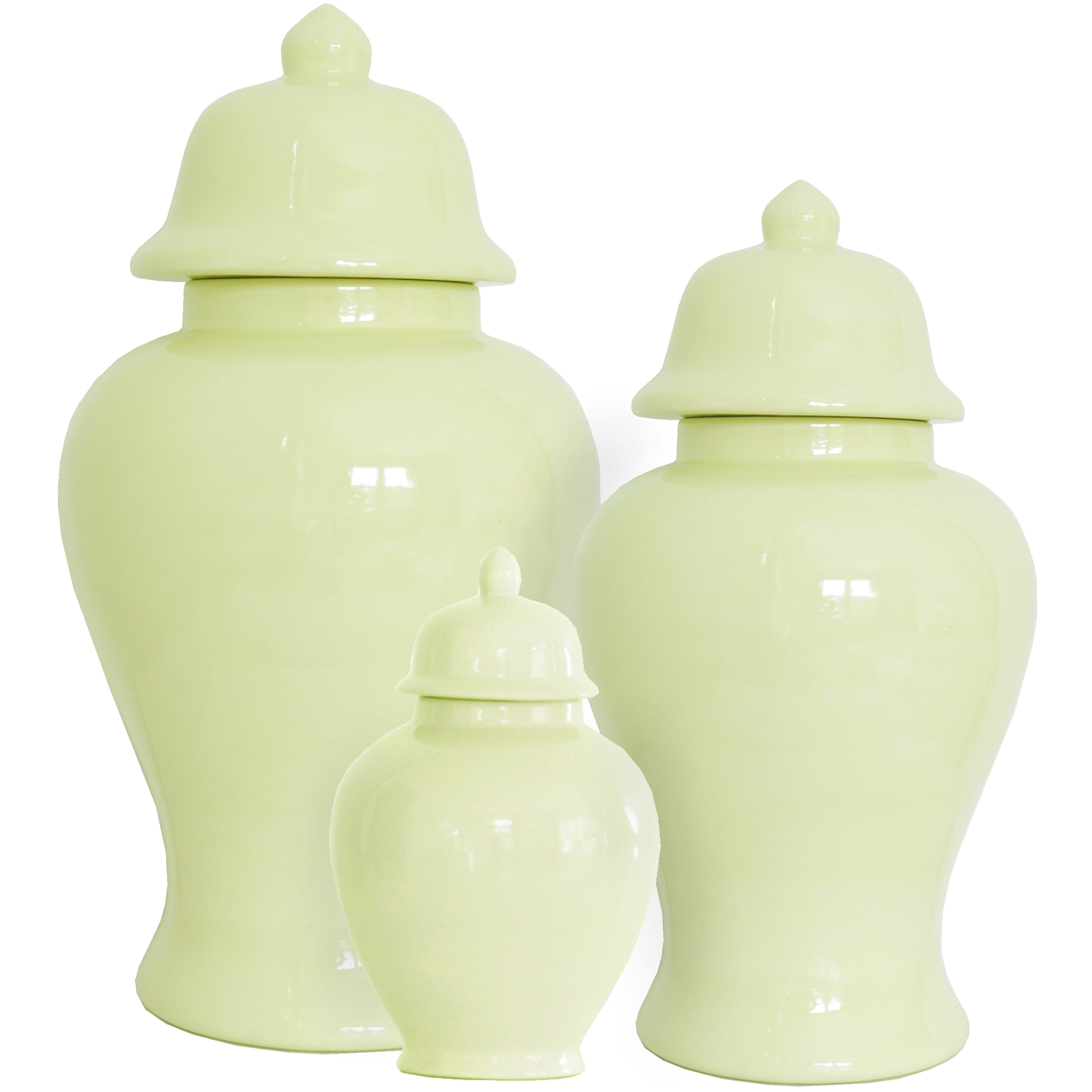 Spring Green Ginger Jars