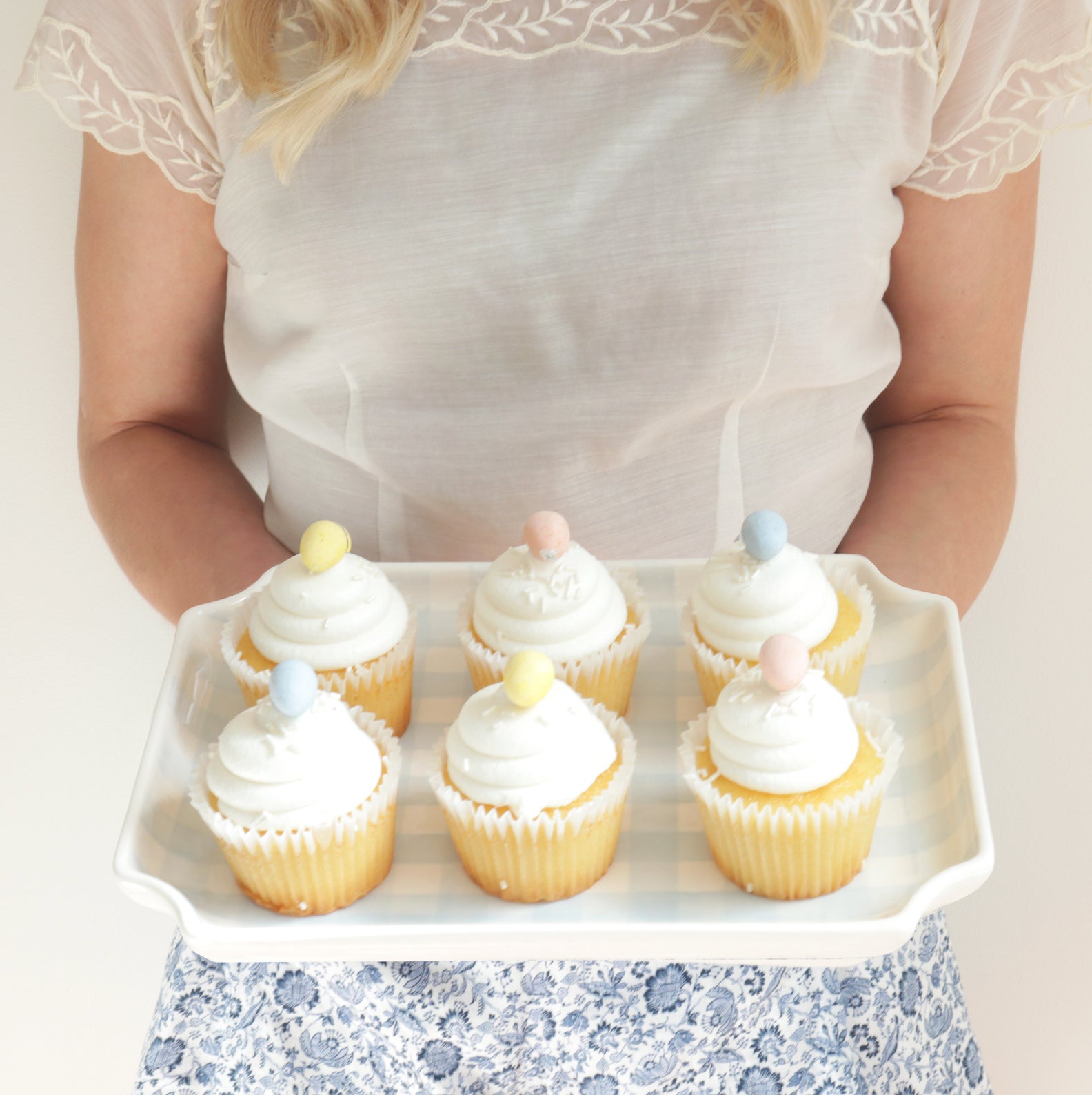 Gingham Trays