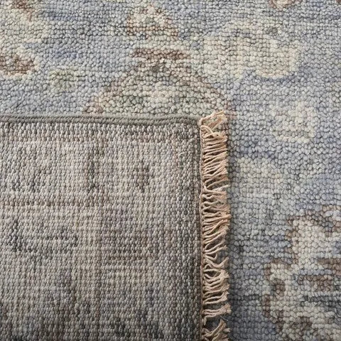 Samarkand Wool Rug in Gray and Ivory