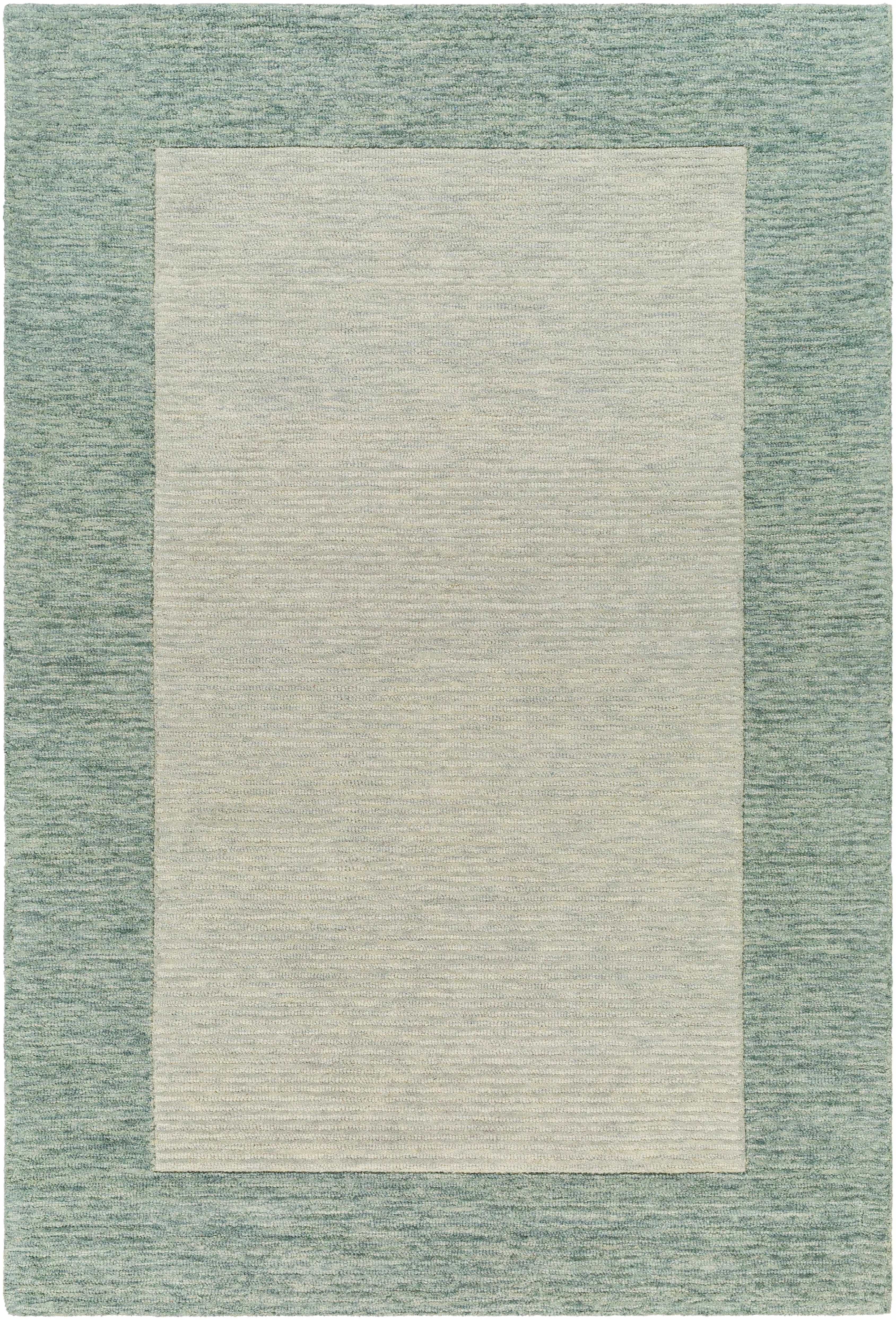 Amadi Green Wool Area Rug