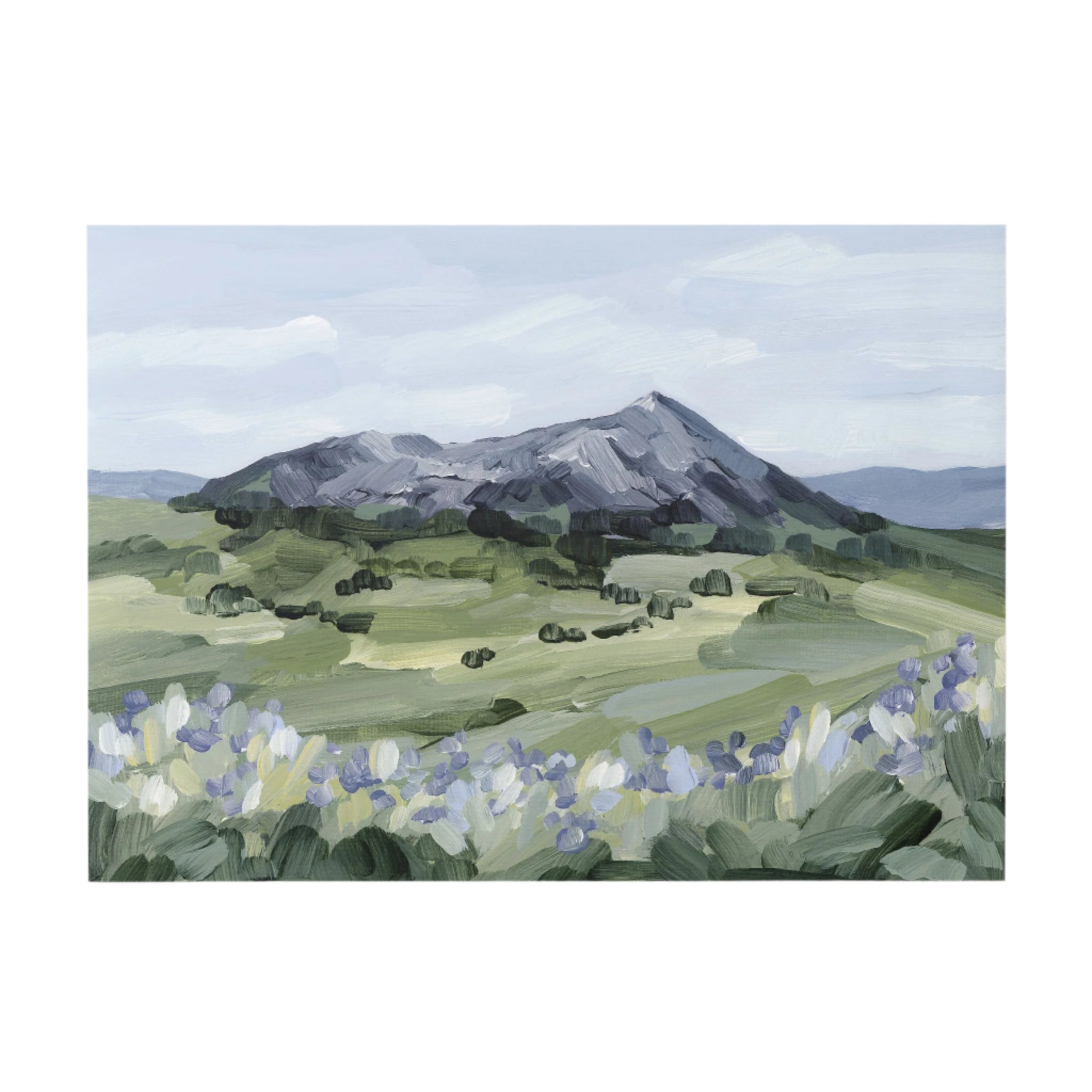 "Summer Mountain" Art Print