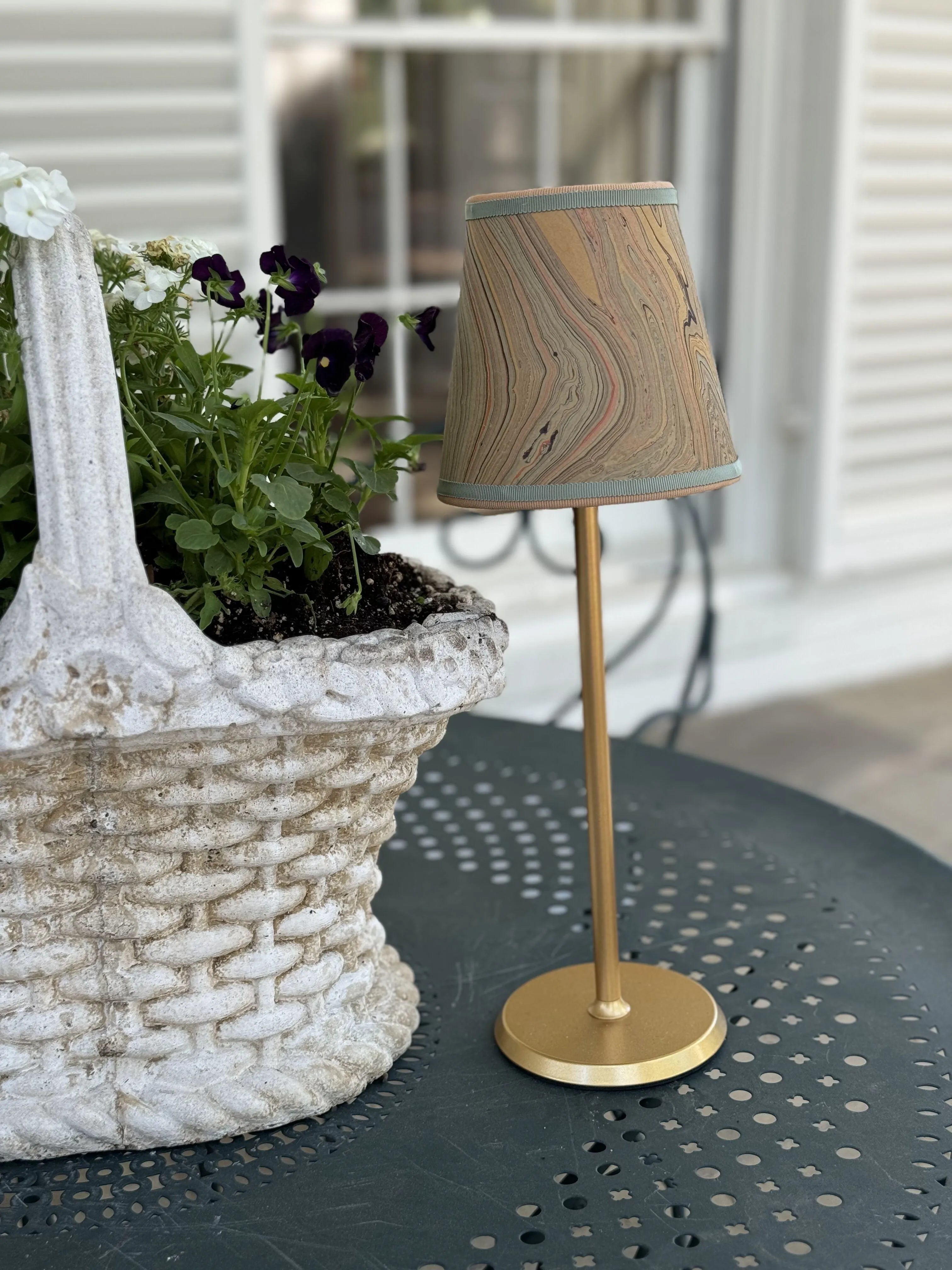 Small Marble Shade Cover in Tan