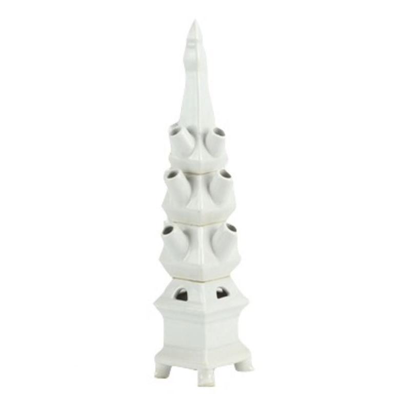 The Enchanted Home Tulipiere Vase in Solid White