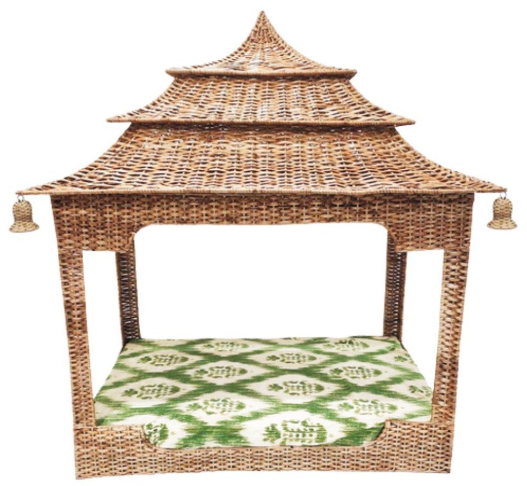 The Enchanted Home Wicker Pagoda Dog Bed