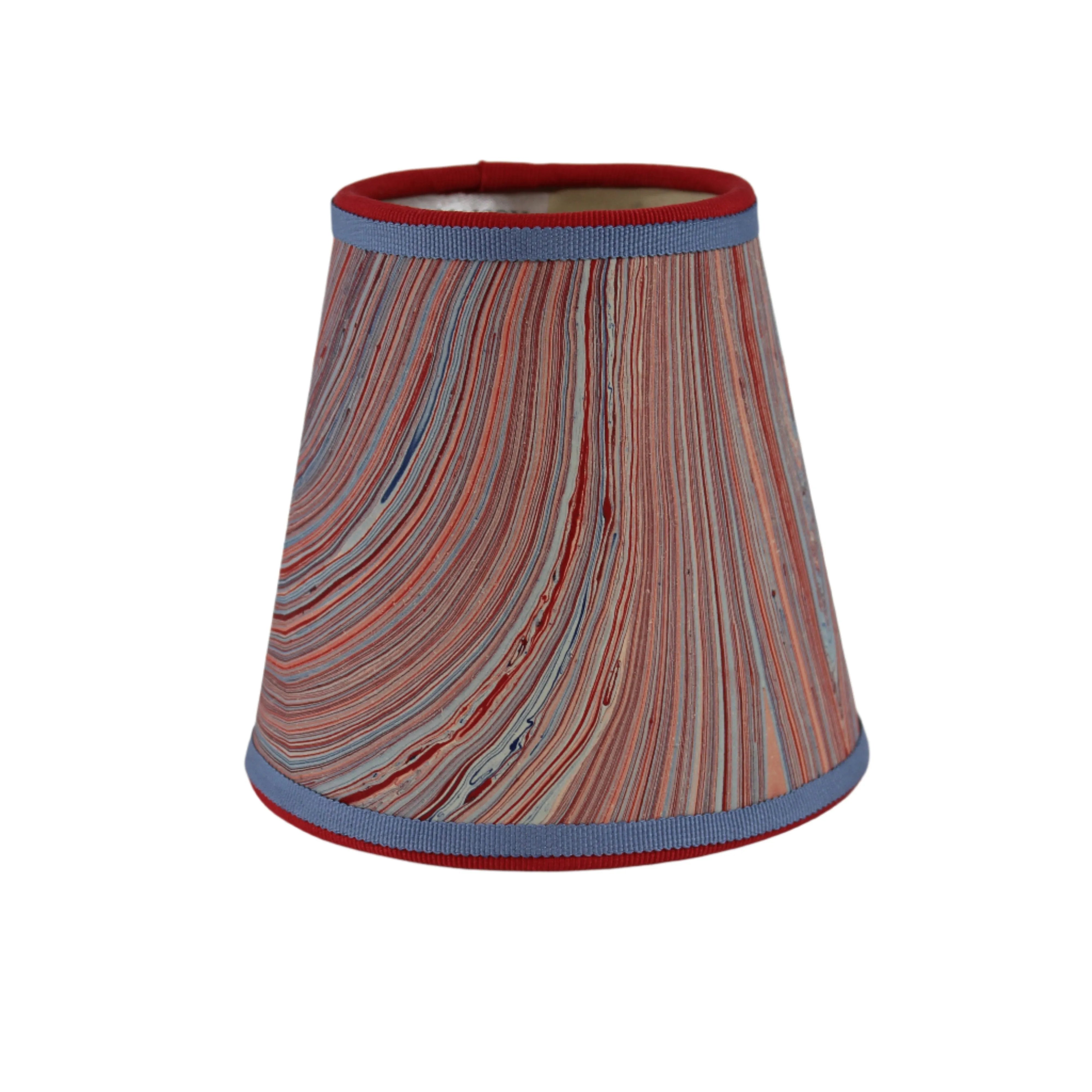 Small Marble Shade Cover in Red, White, and Blue