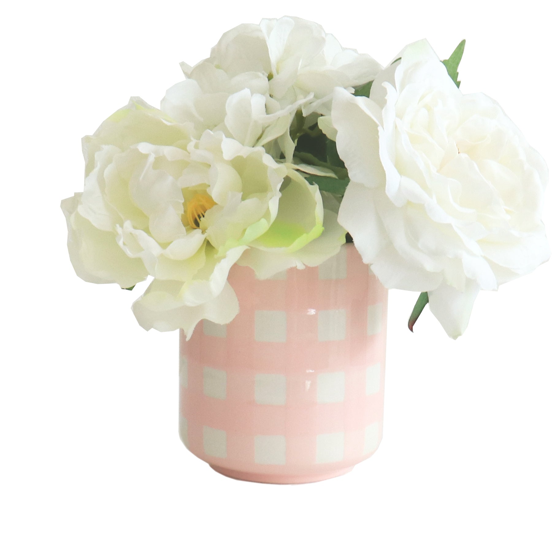 Gingham Vase