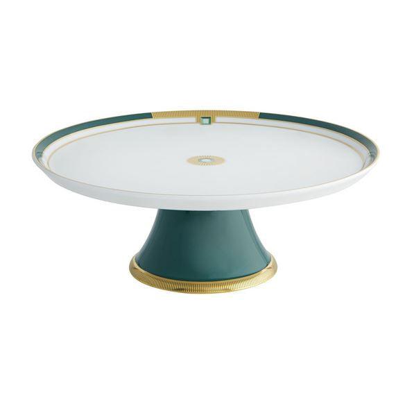 Vista Alegre Vista Alegre Emerald Footed Cake Plate